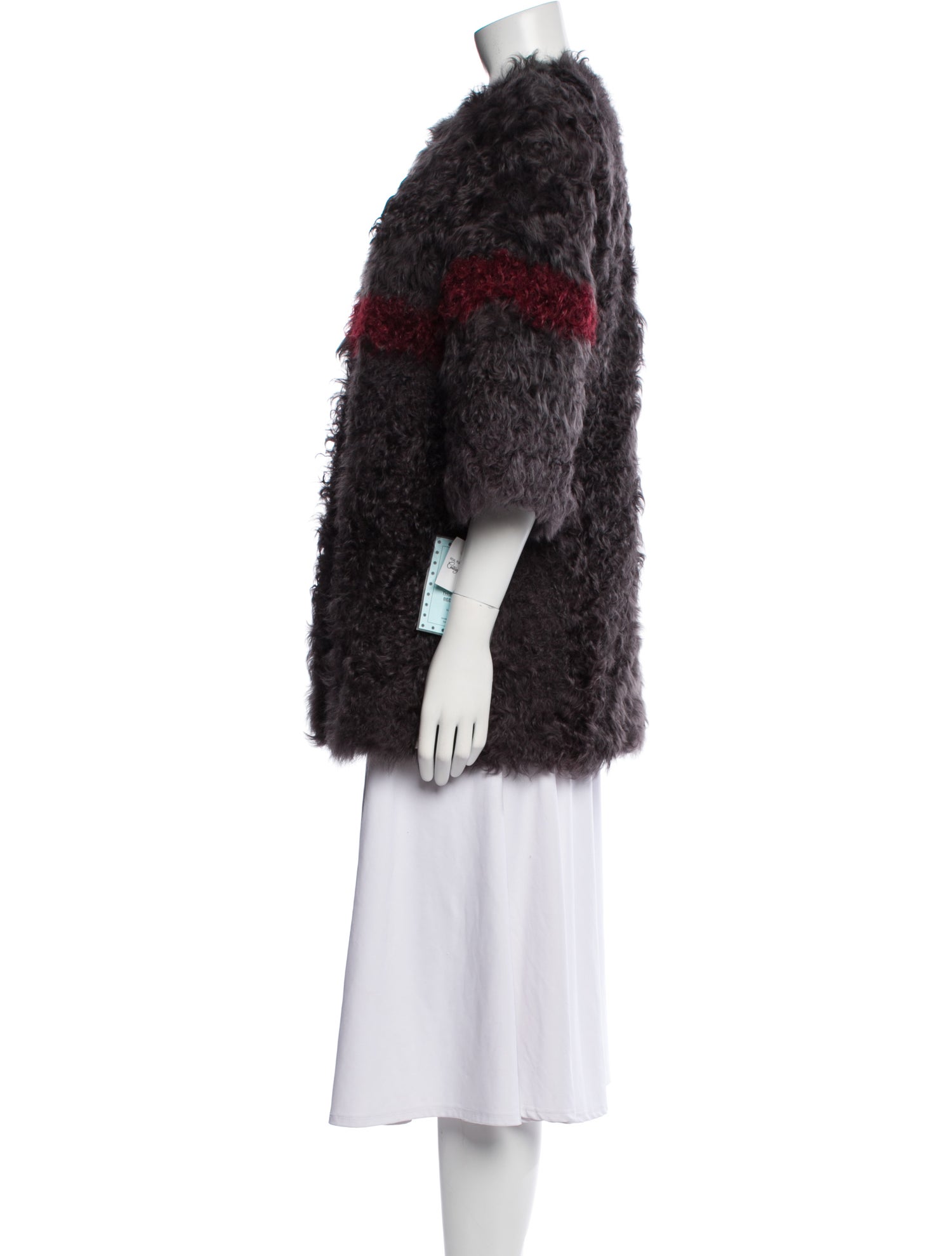 Annabelle Shearling Printed Fur Jacket