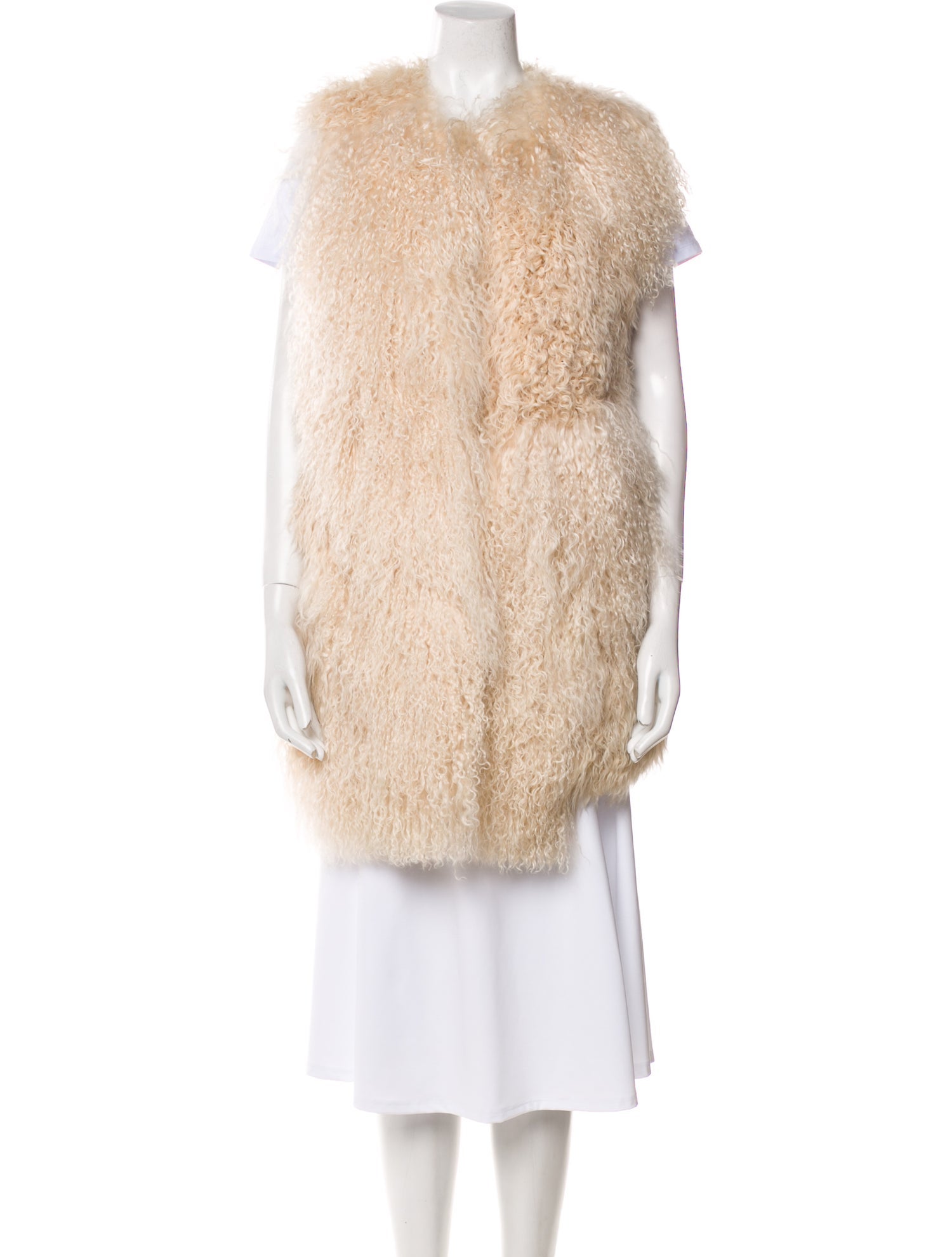 Annabelle Mongolian Lamb Vest