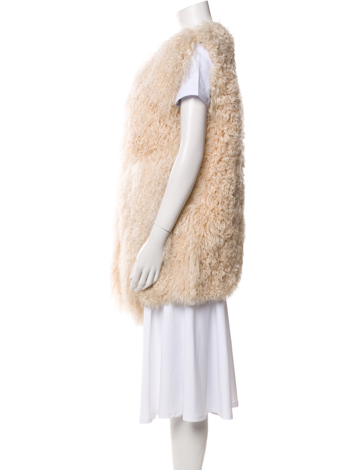 Annabelle Mongolian Lamb Vest