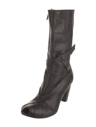 OXS Leather Moto Boots