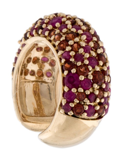 Adina Reyter 14K Ruby & Garnet Single Ear Cuff Earring