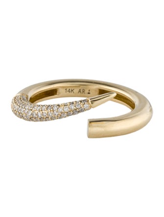 Adina Reyter 14K Diamond Thorn Chunky Wrap Ring