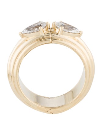 Adina Reyter 14K 1.01ctw Lab-Grown Diamond Groovy Hidden Message Ring