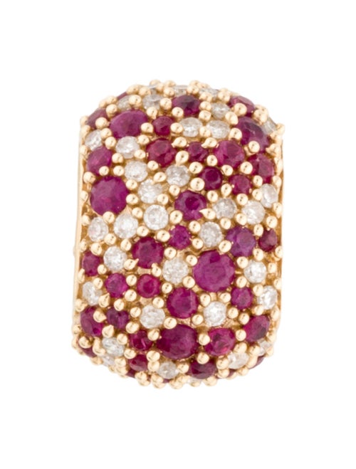 Adina Reyter 14K Ruby & Diamond Bead Pendant