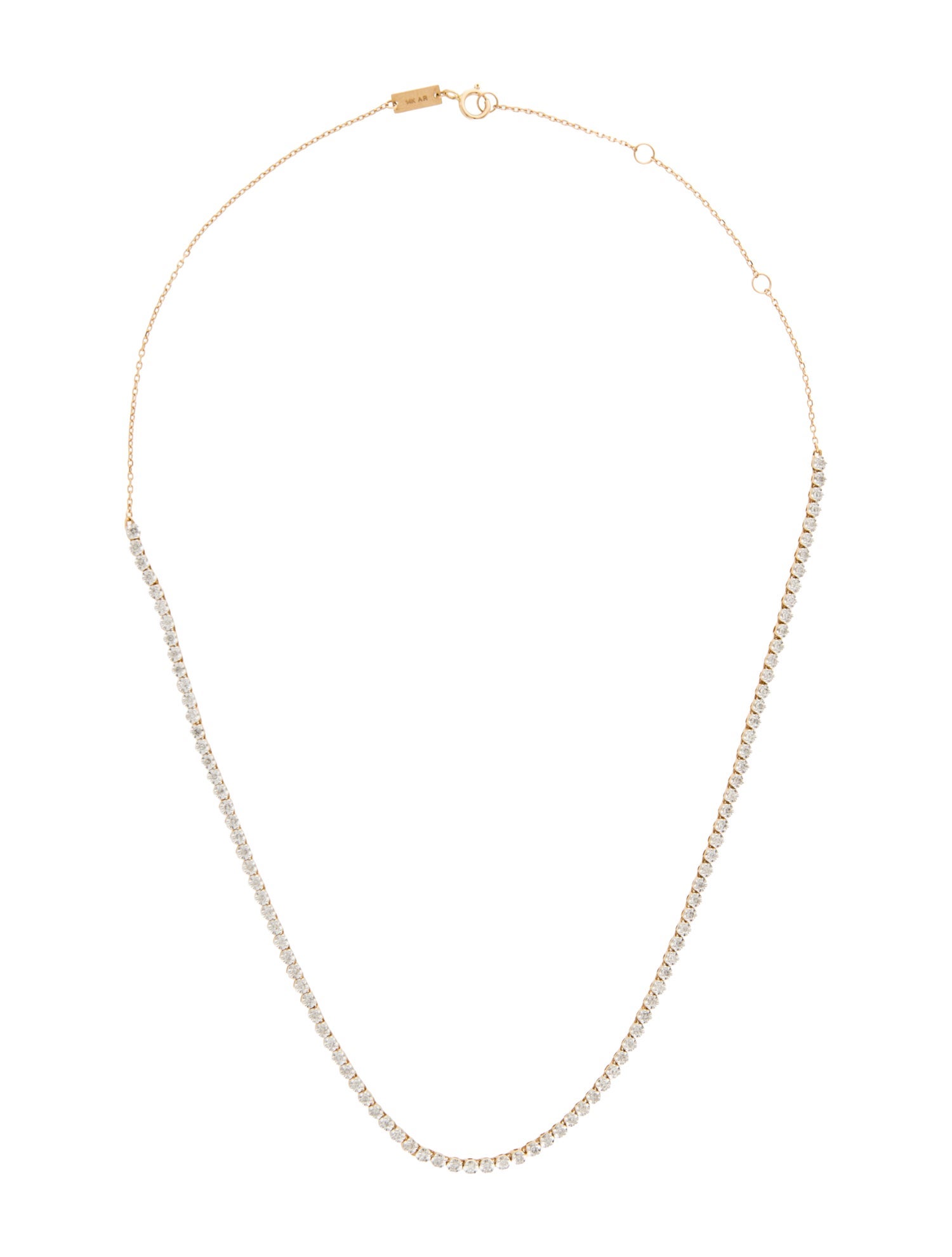 Adina Reyter 14K 1.00ctw Diamond Half Riviera Necklace