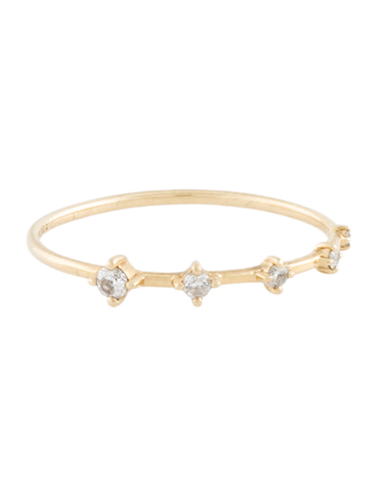 Adina Reyter 14K Graduated Diamond Stacking Ring