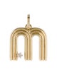 Adina Reyter 14K Groovy Diamond Initial 'M' Hinged Charm