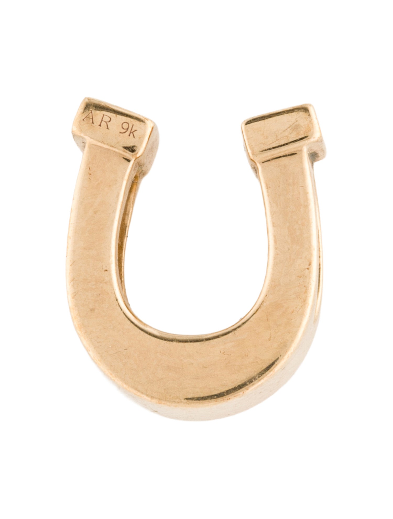 Adina Reyter 9K Good Luck Horseshoe Bead Pendant