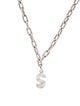 Adina Reyter Diamond Initial "S" Groovy Pendant Necklace