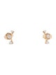 Adina Reyter 14K Diamond 3 Amigos Curve Stud Earrings