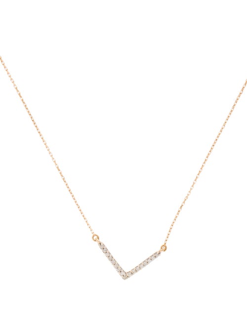 Adina Reyter 14K Diamond Pave V Pendant Necklace