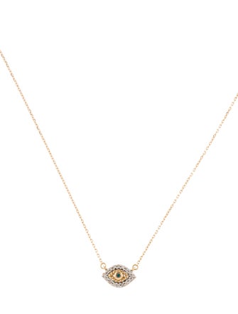 Adina Reyter 14K Diamond Evil Eye Pendant Necklace