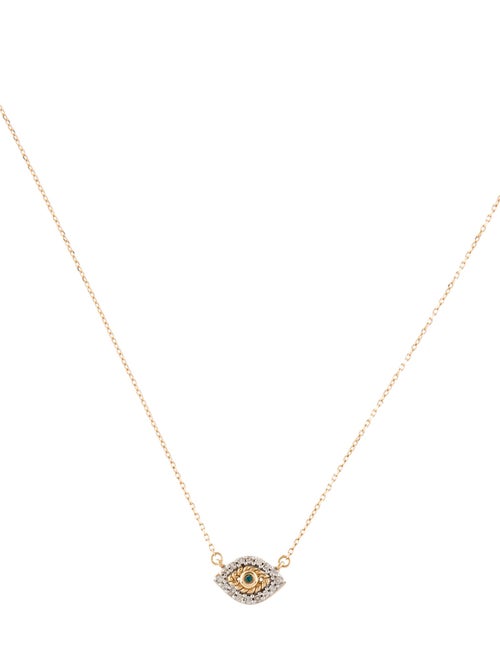 Adina Reyter 14K Diamond Evil Eye Pendant Necklace