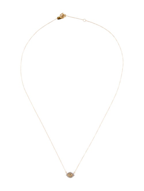 Adina Reyter 14K Diamond Evil Eye Pendant Necklace