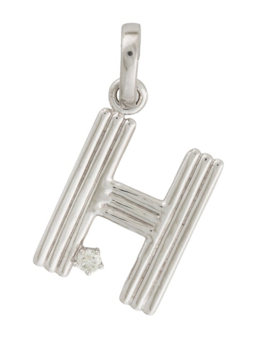 Adina Reyter Diamond Groovy Initial Hinged Charm Pendant