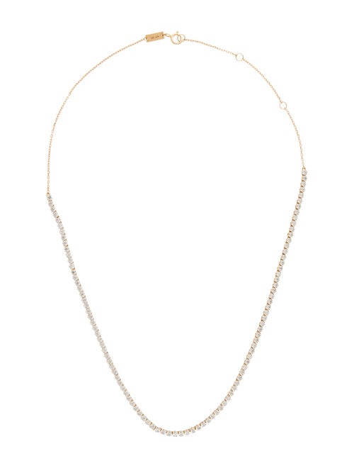 Adina Reyter 14K 1.00ctw Diamond Half Riviera Necklace