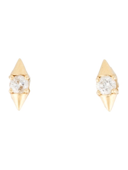 Adina Reyter 14K Diamond London Single Spike Stud Earrings