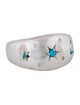 Adina Reyter Blue Stone & Diamond Celestial Dome Band