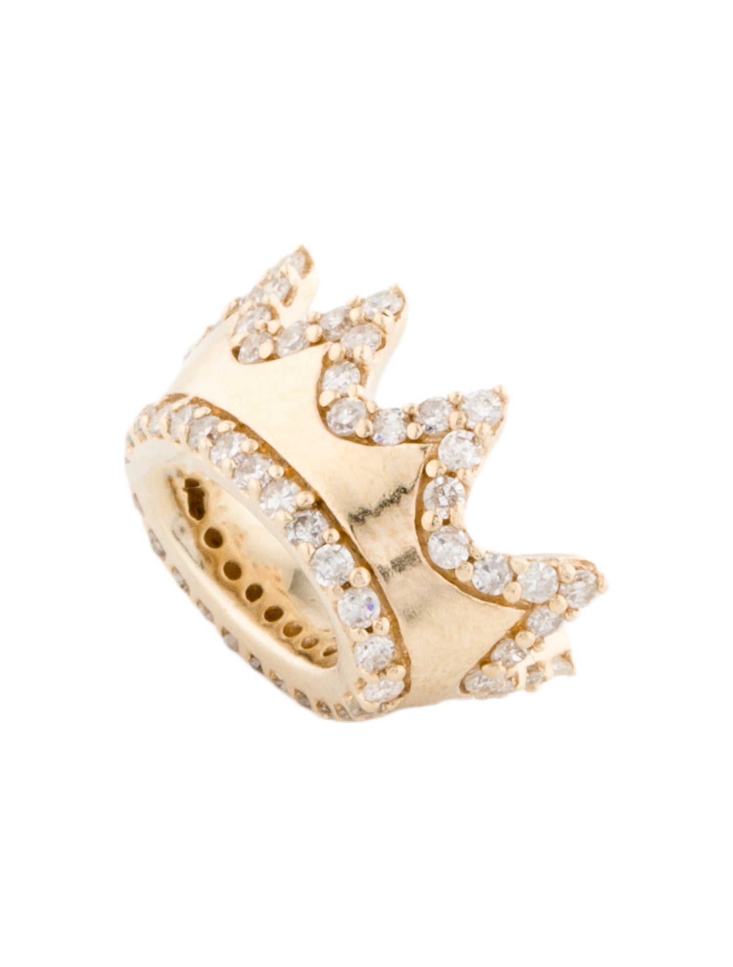 Adina Reyter 14K Diamond Pavé Crown Big Bead