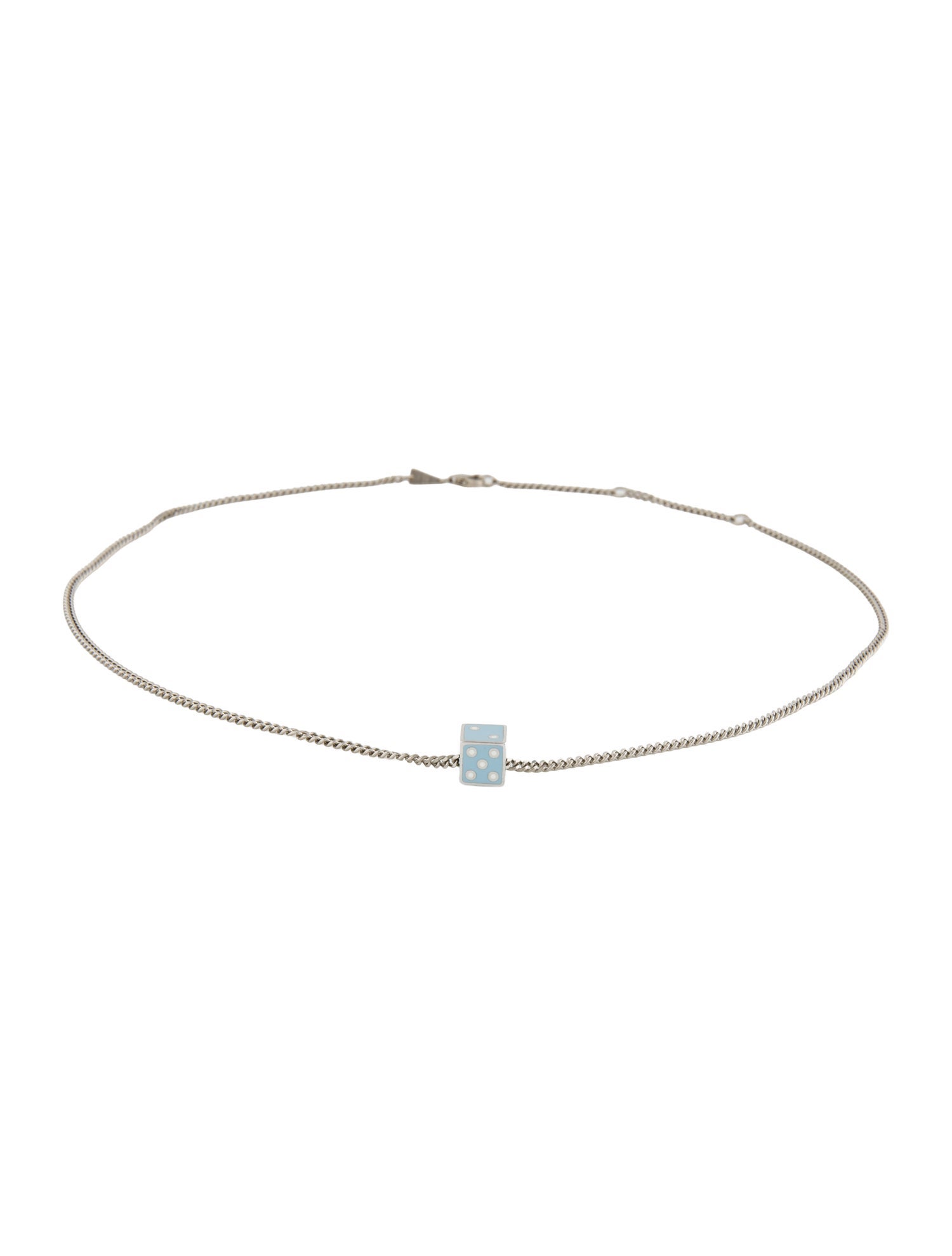 Adina Reyter Enamel Die Pendant Necklace