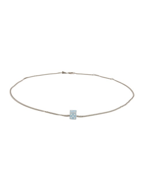 Adina Reyter Enamel Die Pendant Necklace