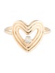 Adina Reyter 14K Diamond Groovy Heart Ring