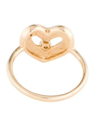 Adina Reyter 14K Diamond Groovy Heart Ring