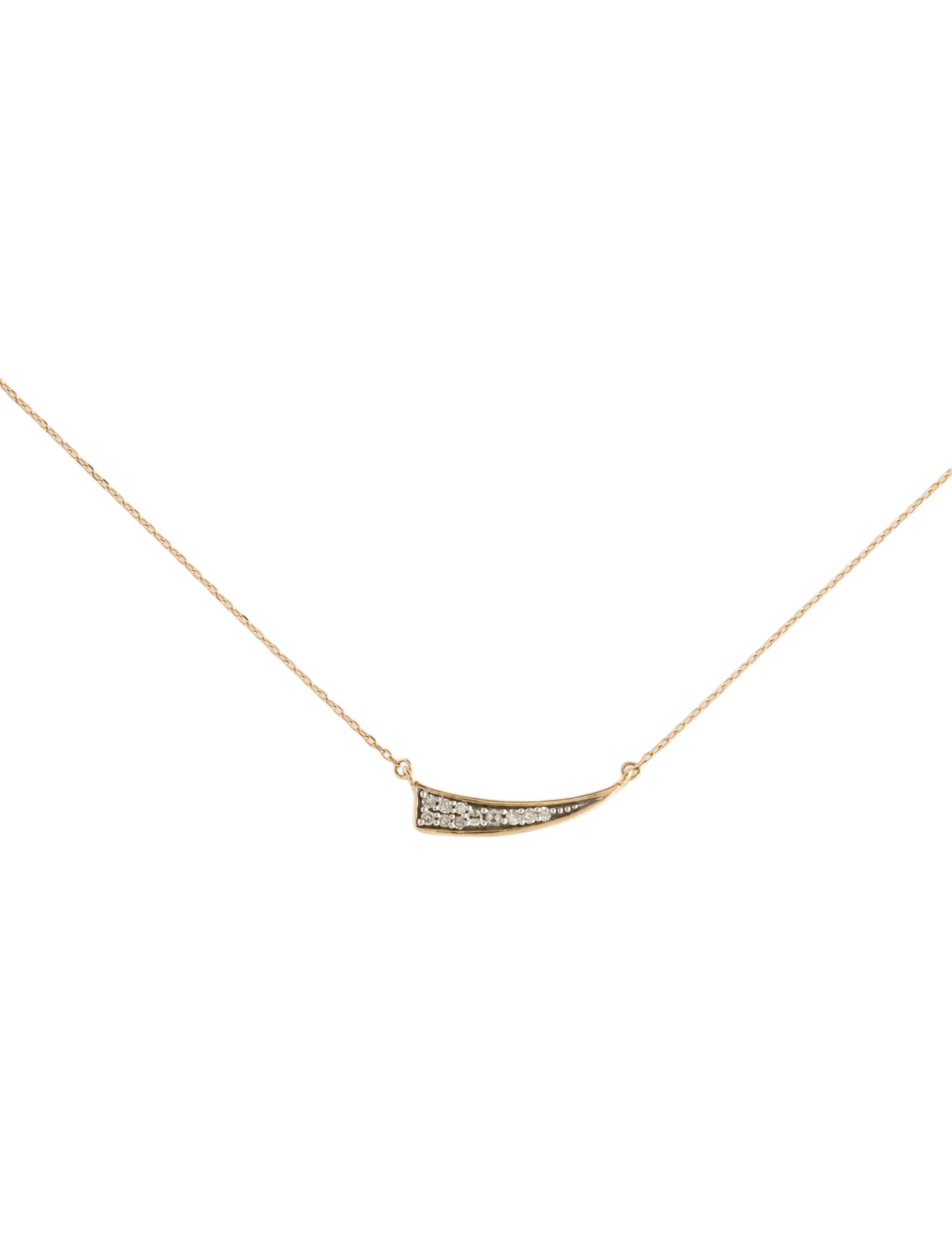 Adina Reyter 14K Diamond Tusk Pendant Necklace