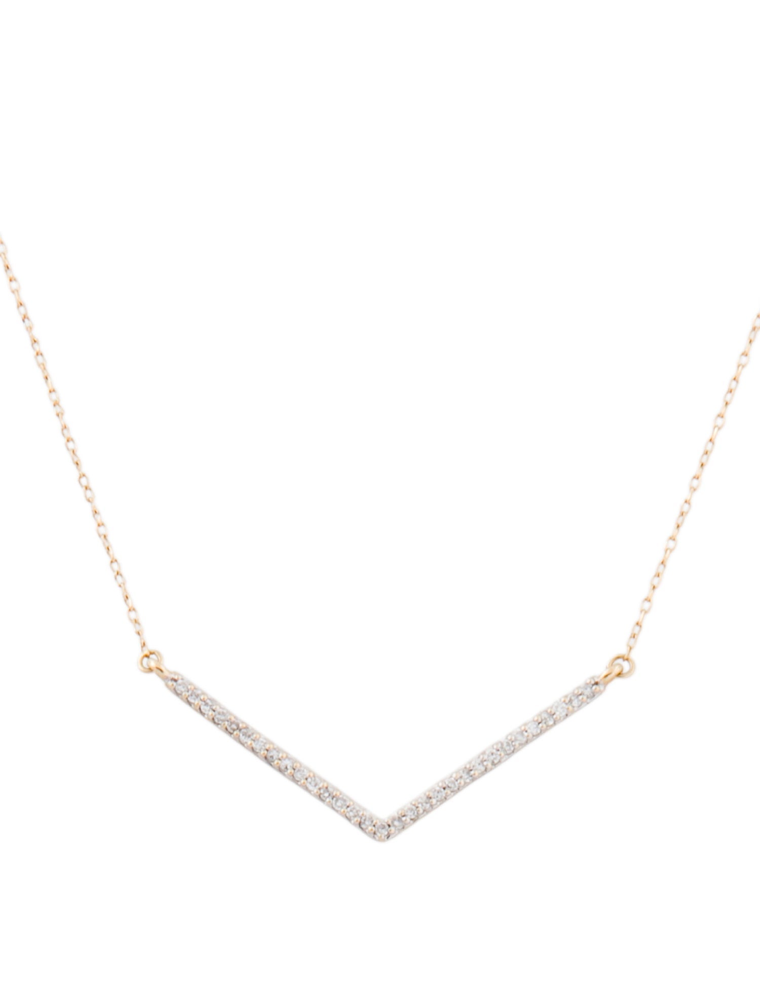 Adina Reyter 14K Diamond V Pendant