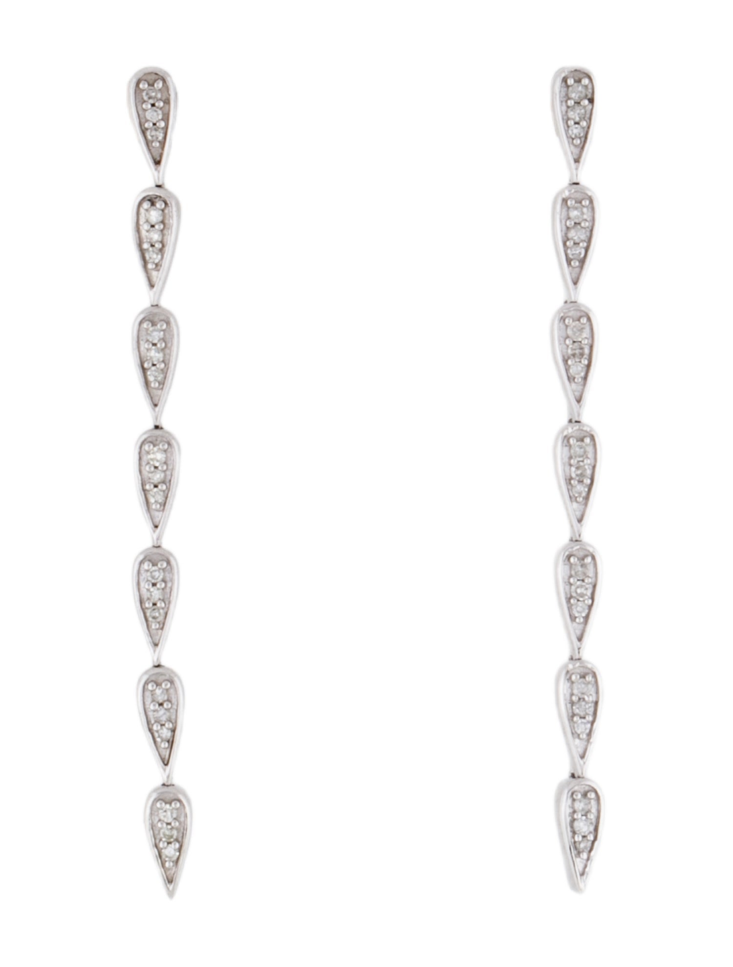 Adina Reyter Diamond Link Drop Earrings