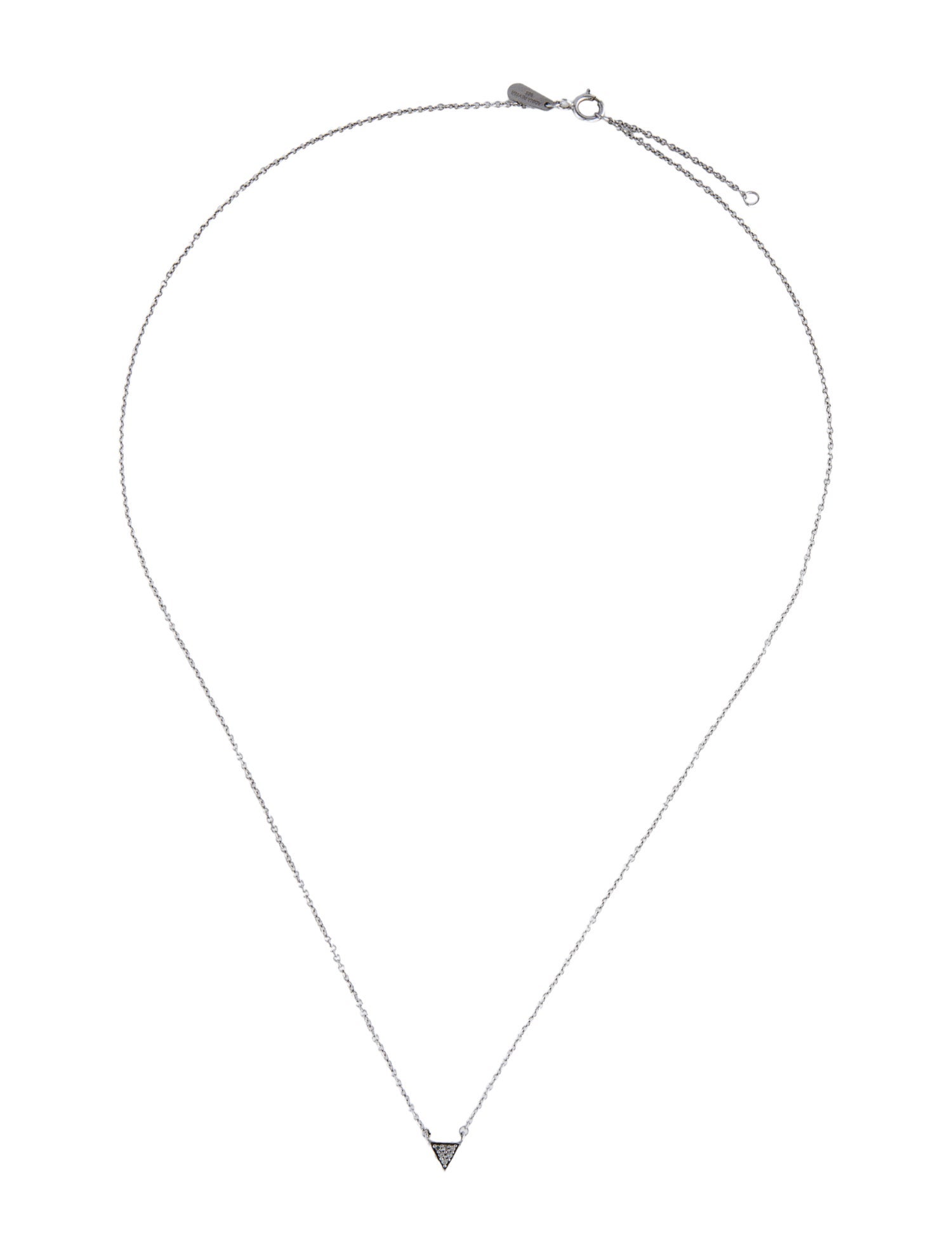 Adina Reyter Diamond Triangle Pendant Necklace