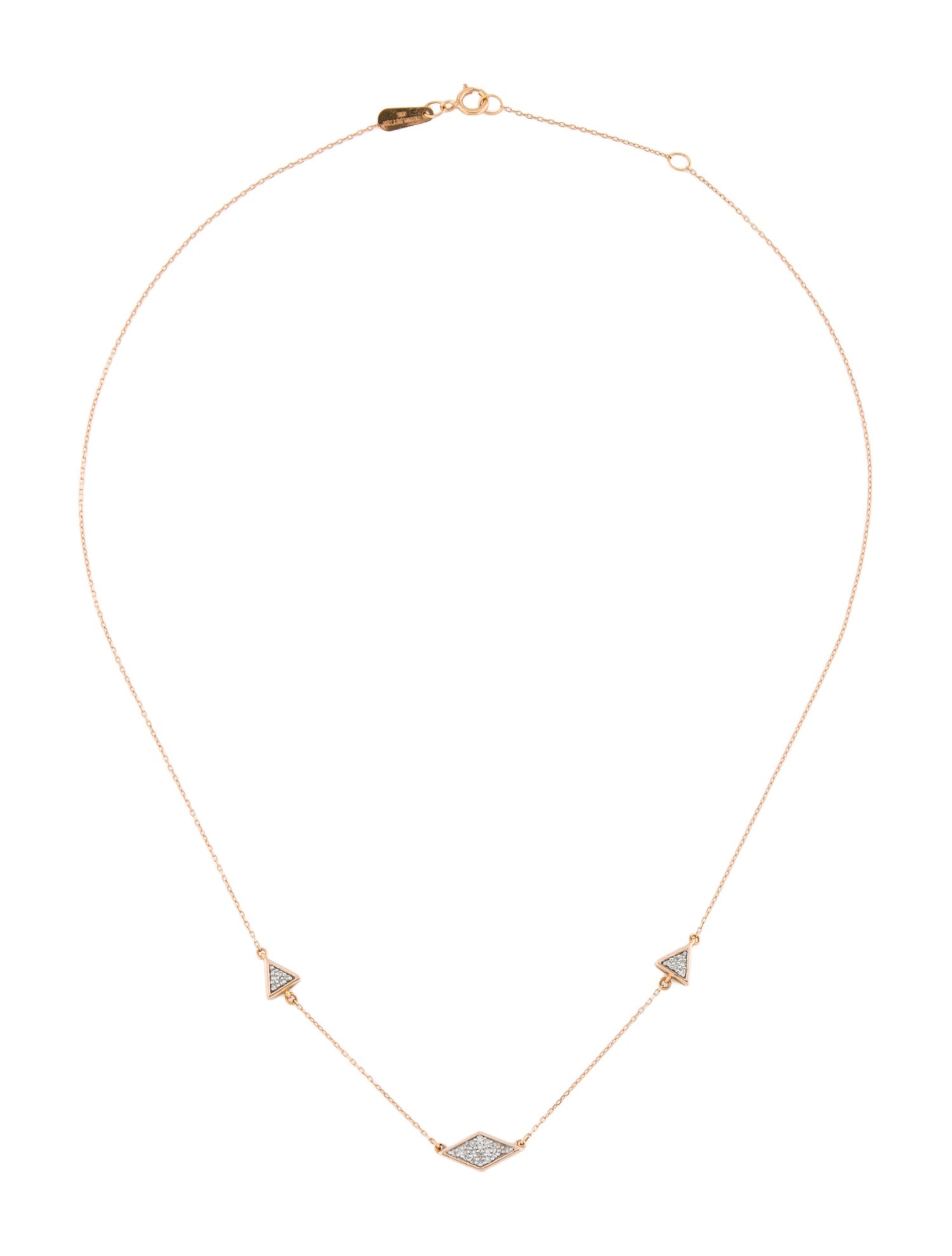 Adina Reyter 14K Diamond Station Necklace