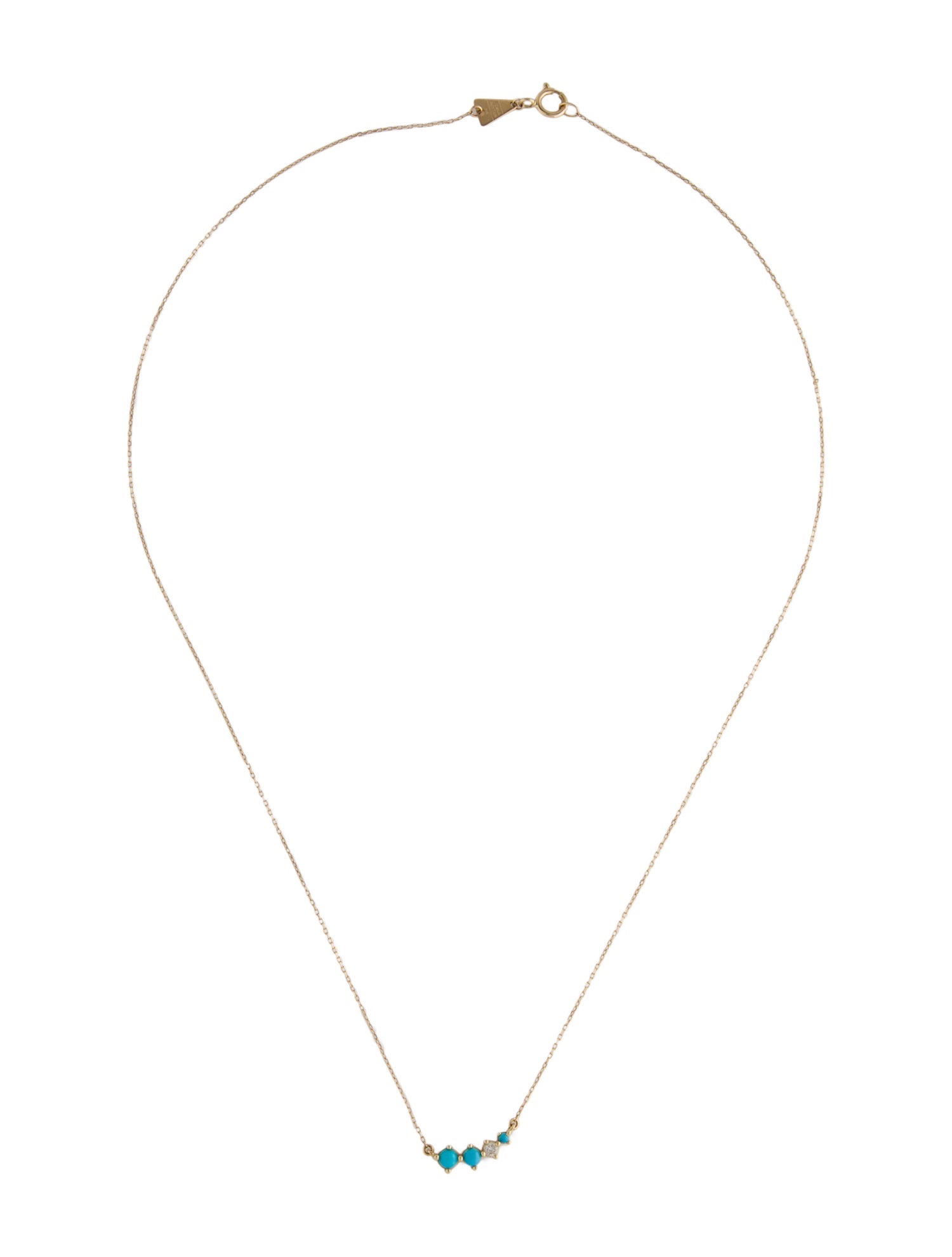 Adina Reyter 14K Turquoise & Diamond Collar Necklace