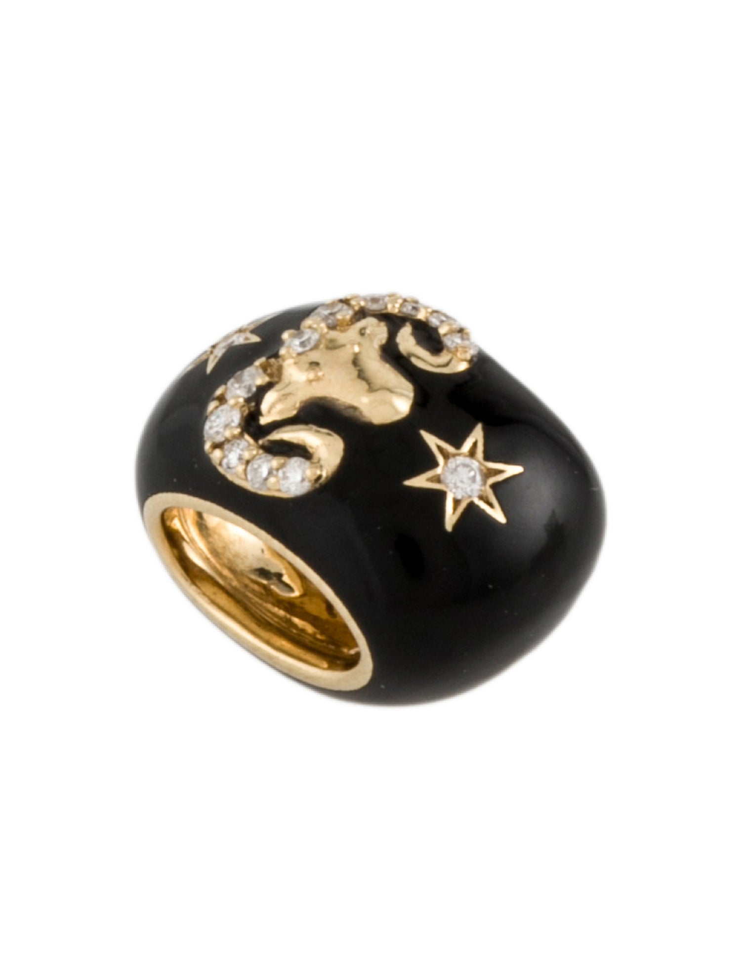Adina Reyter 14K Diamond & Ceramic Zodiac Aries Big Bead Charm