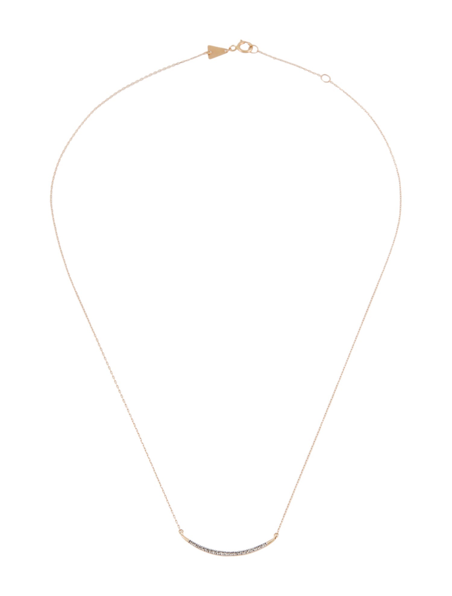 Adina Reyter 14K Diamond Large Pavé Curve Necklace