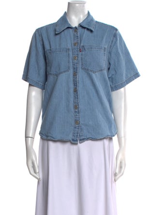 Levi's Made & Crafted Short Sleeve Button-Up Top
