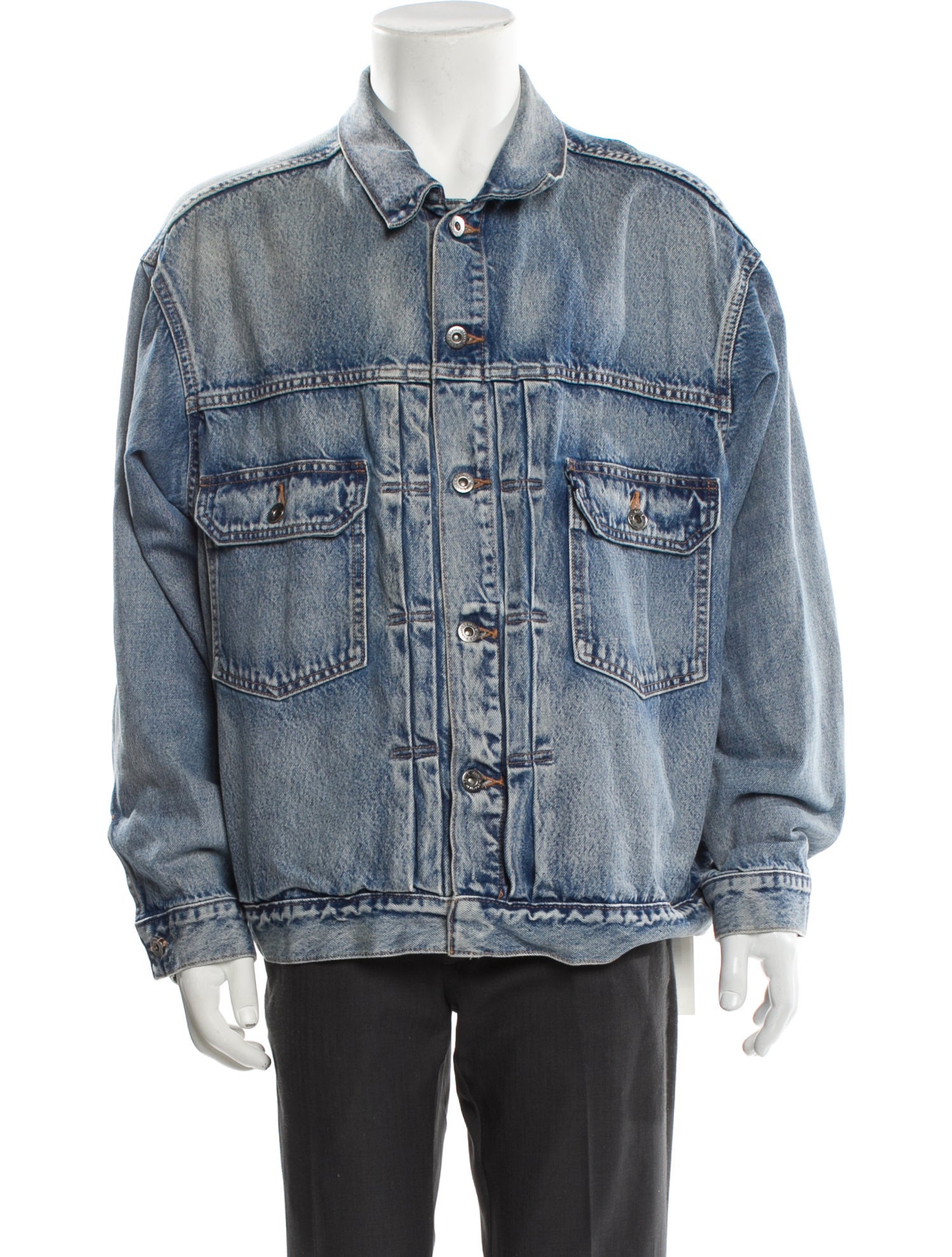 Levi's Made & Crafted Plaid Print Denim Jacket