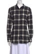 Levi's Made & Crafted Plaid Print Long Sleeve Button-Up Top