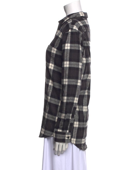 Levi's Made & Crafted Plaid Print Long Sleeve Button-Up Top