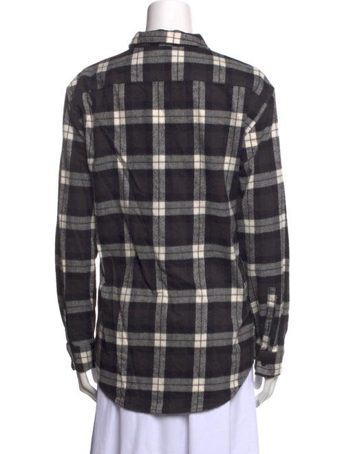 Levi's Made & Crafted Plaid Print Long Sleeve Button-Up Top