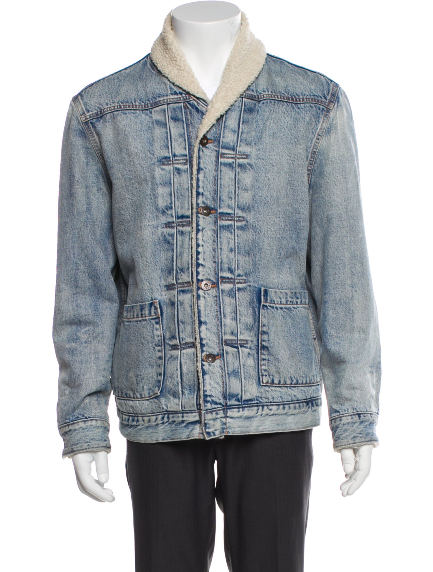 Levi's Made & Crafted Colorblock Pattern Denim Jacket