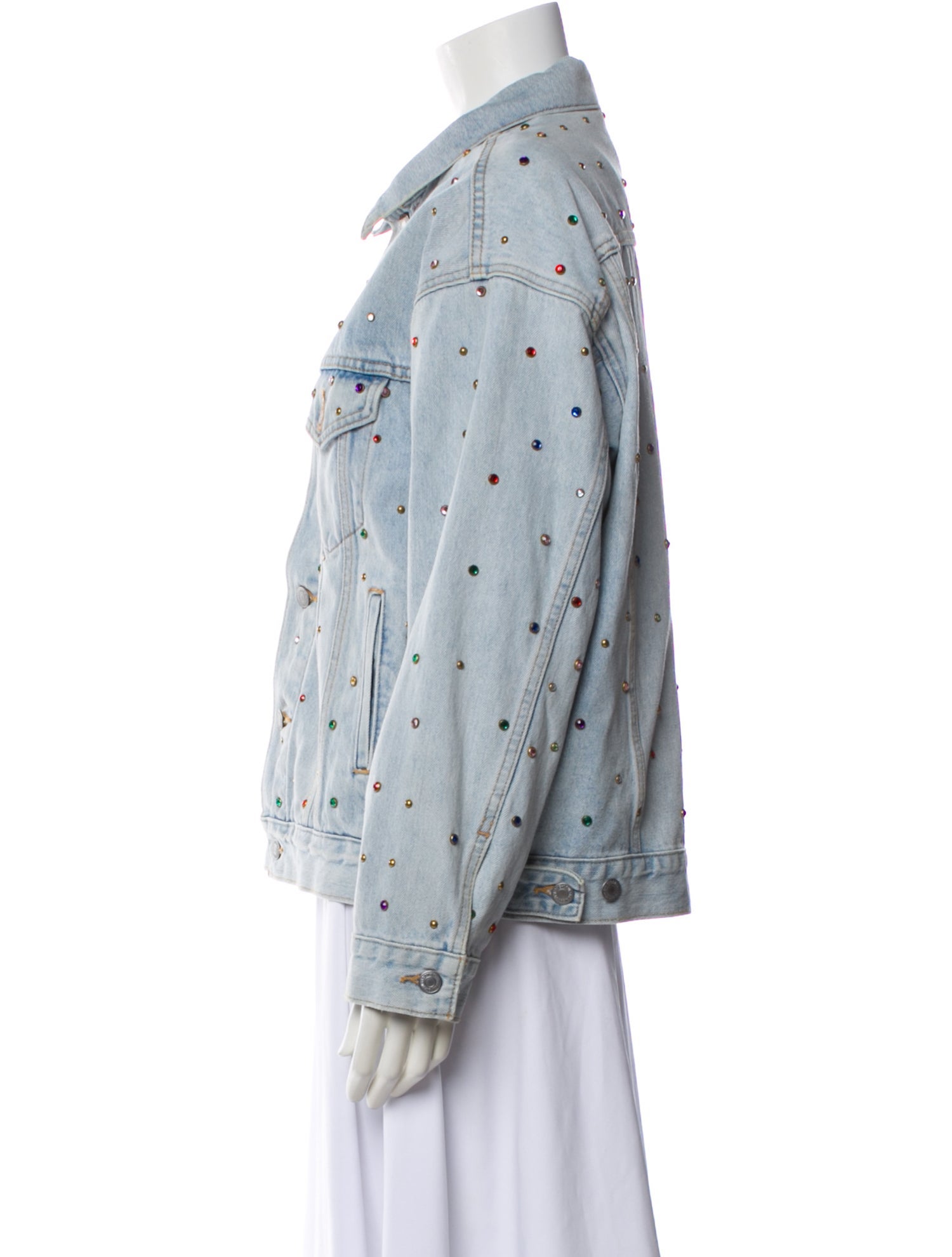 Levi's Made & Crafted Polka Dot Print Denim Jacket