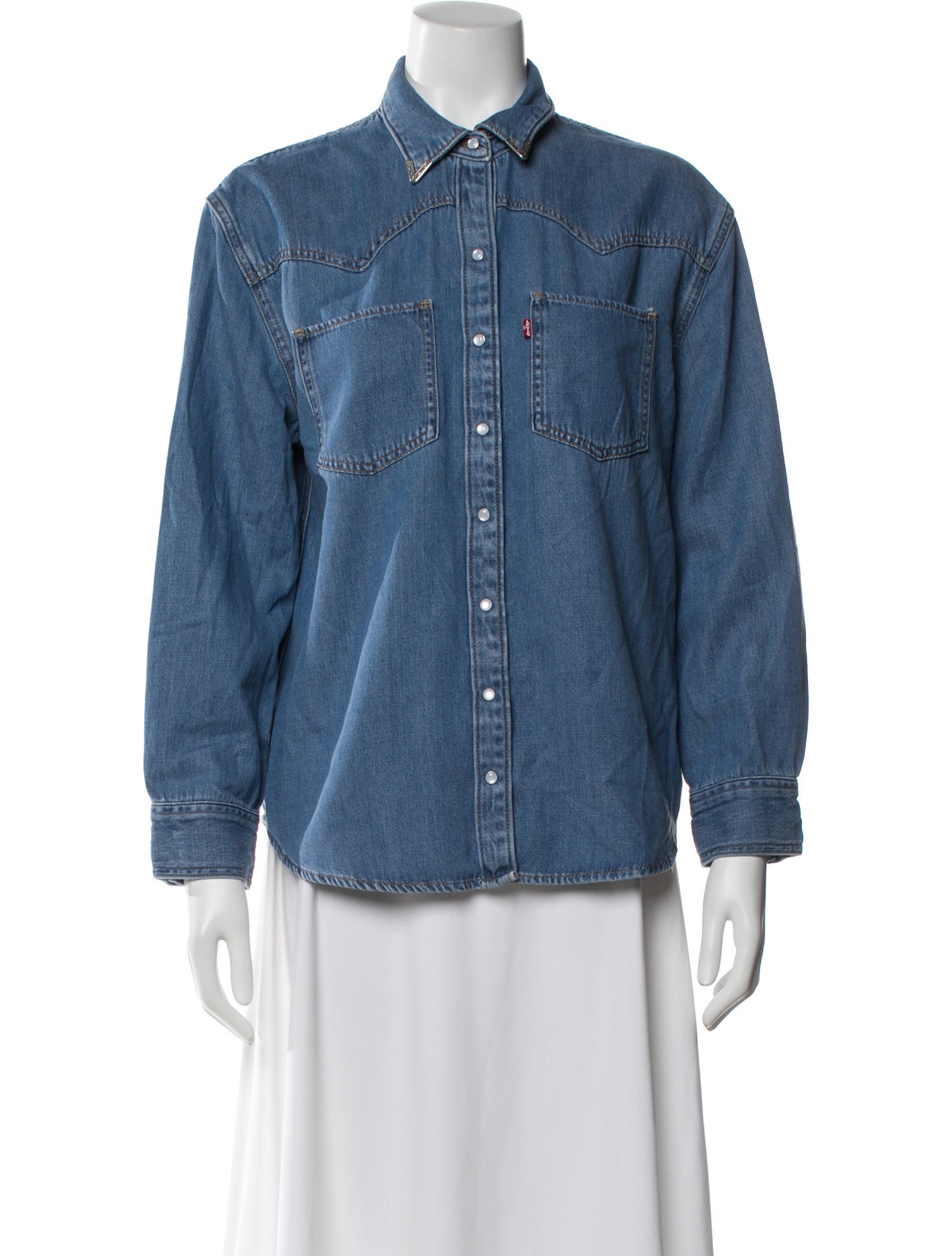 Levi's Made & Crafted Long Sleeve Button-Up Top