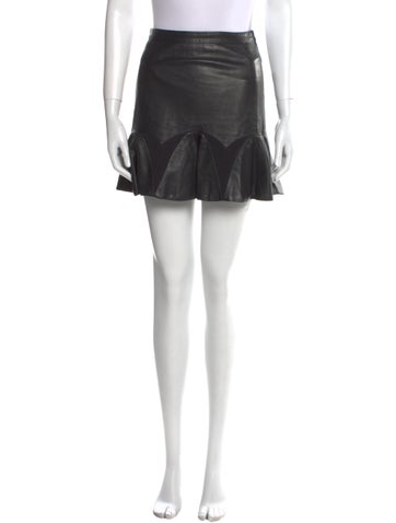 La Pina Skirts Leather Mini Skirt XS