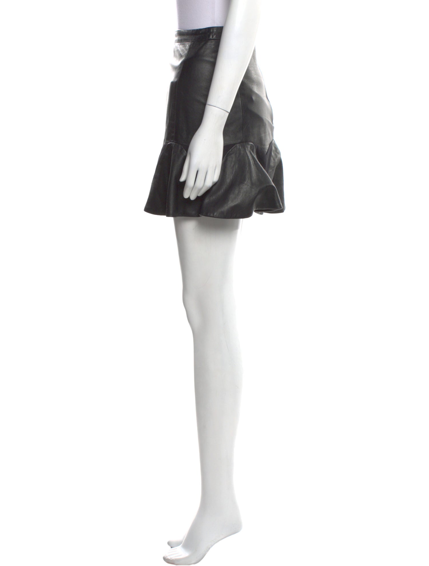 La Pina Leather Mini Skirt