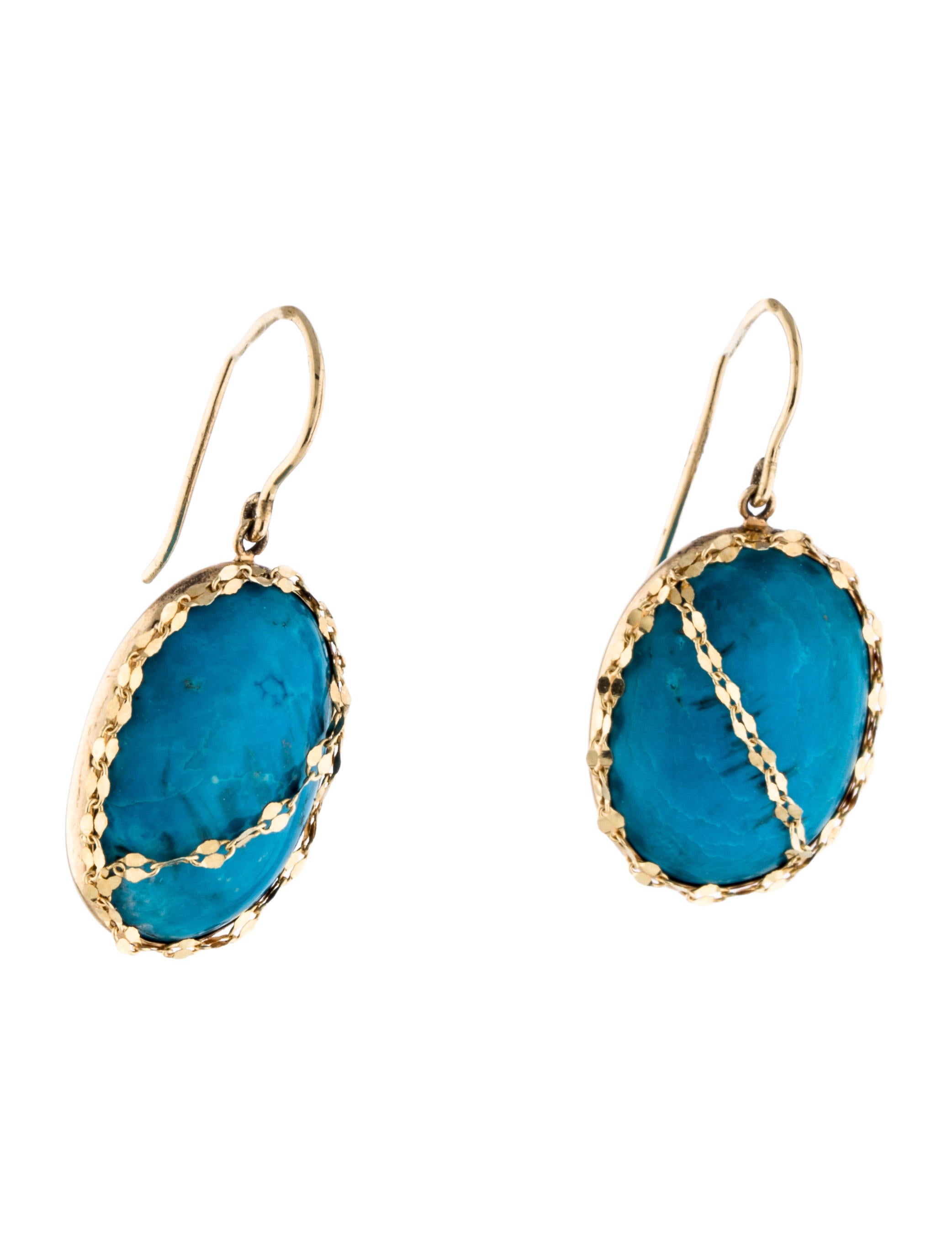 Lana Jewelry 14K Turquoise Drop Earrings Earrings W8520152 The RealReal
