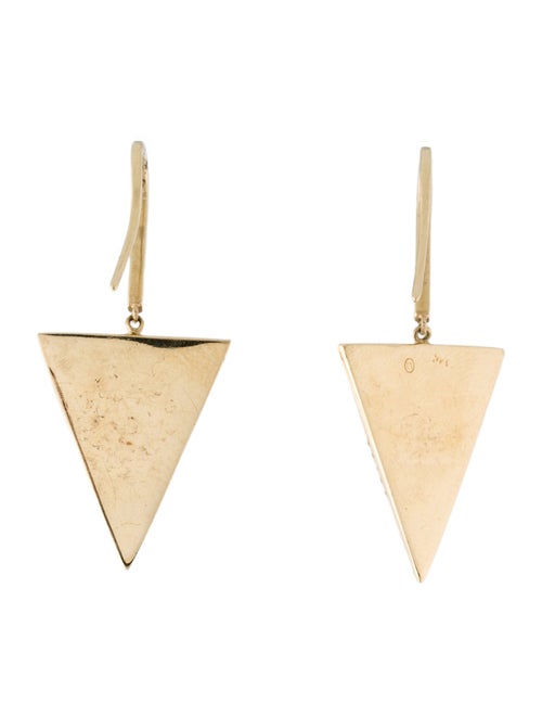 Lana Jewelry 14K Diamond Triangle Drop Earrings