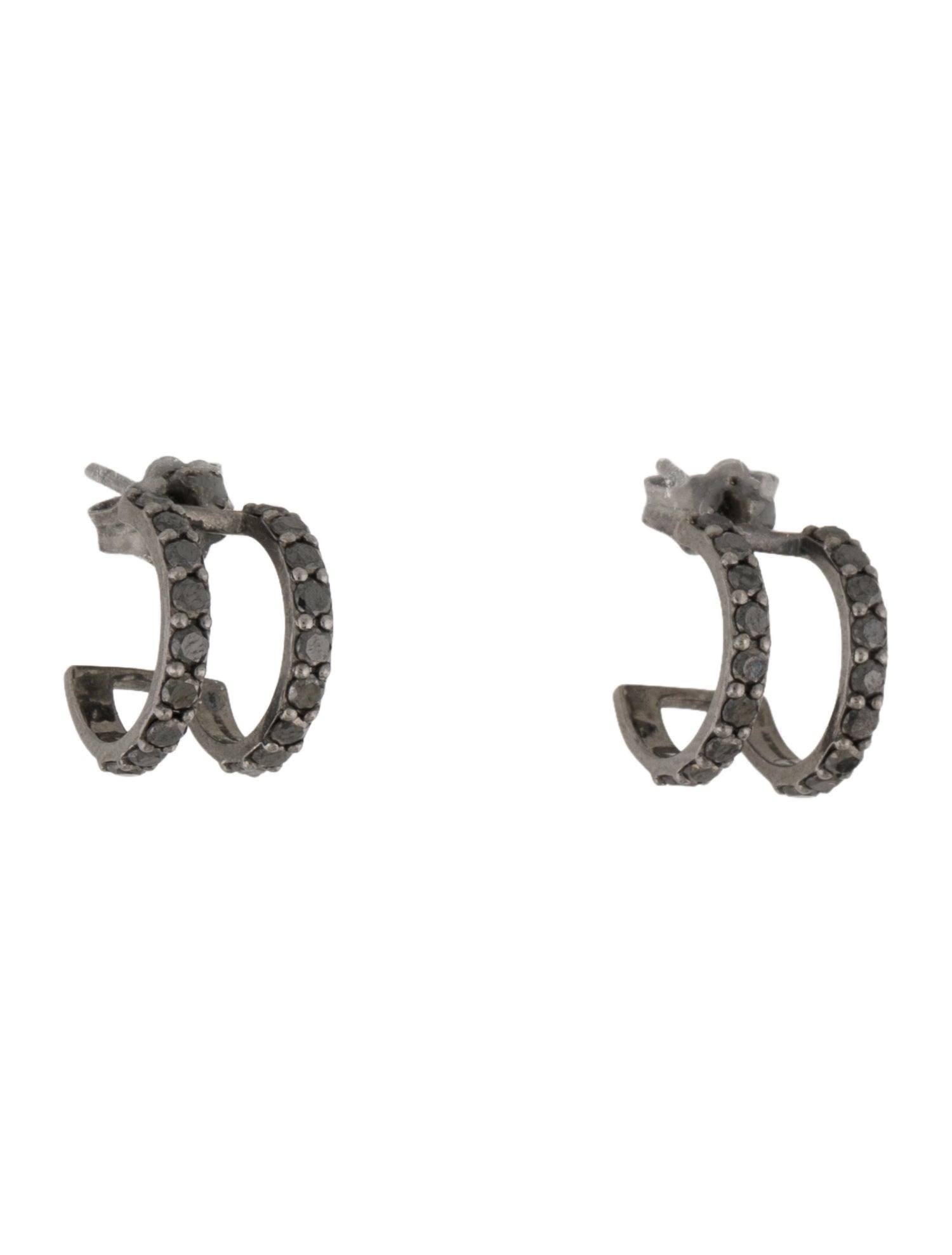 Lana Jewelry 14K Diamond Huggie Earrings