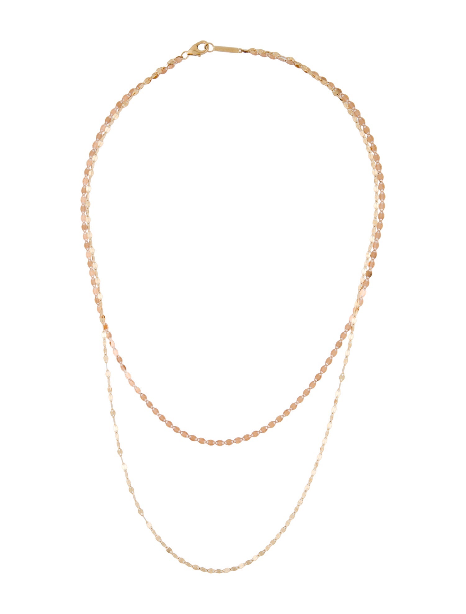 Lana Jewelry 14K Layered Malibu Blake Double Chain Necklace