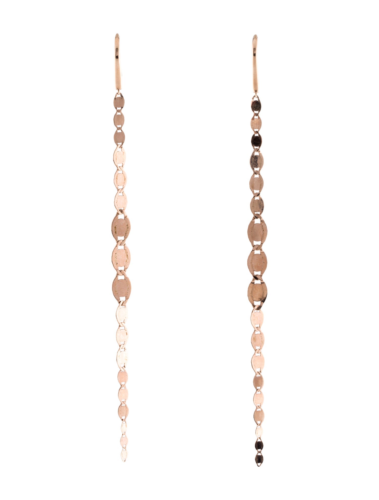 Lana Jewelry 14K Graduating Chain Drop Earrings